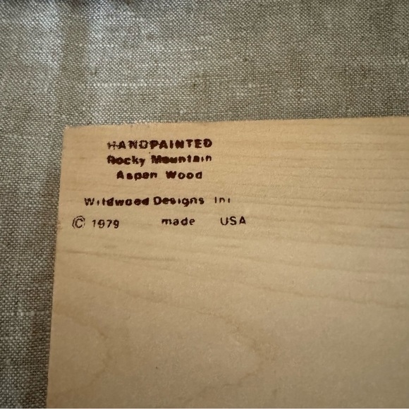 vintage 70s handmade aspen wood trinket jewelry box - Picture 10 of 11